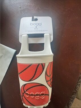 BOGG BAG White and Orange Basketball Print Bevy Tote Insert